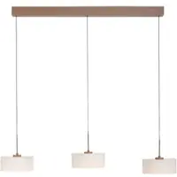 Paul Neuhaus Hängelampe Marika, dimmbar, creme / amber, für Wohn- / Esszimmer, Glas, Modern, Pendelleuchte