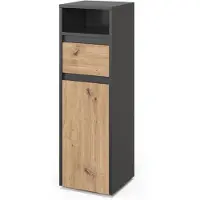 Vicco Midischrank Majest Artisan 30.2 x 96.3 cm mit Schublade und Tür, Model 58693