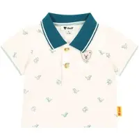 Steiff Polo-T-Shirt Dinos, natur | blau, 62