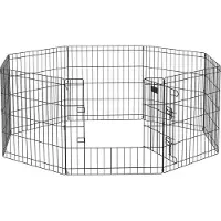PawHut Welpenauslauf Metall 61 x 4 x 61cm