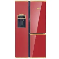 Kaiser KS 90300 RotAD Bio Retro Kühlschrank Bordeaux, Side-by-Side Kühl-Gefrier-Kombination, No Frost 538 L 183 cm