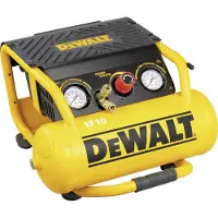 DeWalt Kompressor DPC10RC-QS, 77 dB(A), 1500 W, 230V, 10bar, ölfrei, mit Druckminderer & Manometer, Kesselinhalt 10L