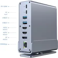Gembird USB Typ-CF 15-in-1 Multiport-Adapter GRE