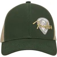 Fender Globus Pick Patch Hut Grün/Khaki Einheitsgröße
