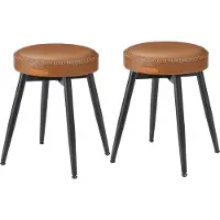 Vasagle 2er Set EKHO Kollektion - Esszimmerstühle karamellbraun LDC170K02