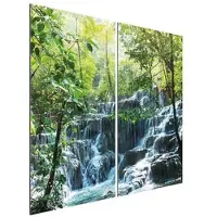 Winwall Duschrückwand Aluverbund Wasserfall Mexiko, 2-er Set, 2500x1000 mm
