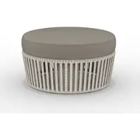 Vermobil Outdoor Puff/Hocker Daisy Rope schlamm taupe