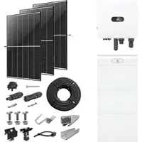 Huawei PV-Komplettanlage 5 kWp mit Wechselrichter 5 kW + Stromspeicher 21,0 kWh, 12 Solarmodulen Glas-Glas black frame & Montagesystem Aufdach (* 0% MwSt. gem. §12 Abs. 3 UstG)