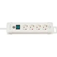Brennenstuhl 4-fach Schutzkontakt-Steckdose weiß - mit Schalter - 230V, 16A - 1,8 m