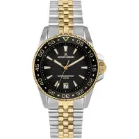 Jacques Lemans Armbanduhr Date Liverpool Diver Black - Gold
