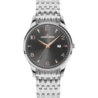 Jacques Lemans Armbanduhr Date London Silver