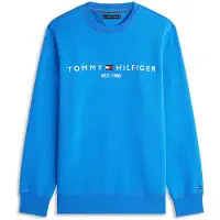 Tommy Hilfiger Tommy Logo Sweatshirt Blue Orbit Größe: S | Pullover Outlet | Herren | Blau