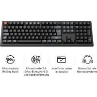 Keychron V6 Ultra 8K, Gaming-Tastatur, (Hot-Swap, RGB)