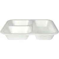 Papstar Starpak 50 Siegelschalen, XPS 4,2 cm x 24,5 cm x 26,5 cm weiss laminiert