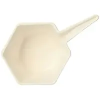Papstar Fingerfood - Schalen Zuckerrohr "pure" 25 ml 3 cm x 9,5 cm x 6,3 cm weiß "Hexagon", 10 x 50 Stück 500 Stück