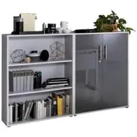 Mid.You Aktenschrank Office Edition Sw Set 1 niedrig Grau
