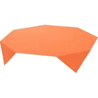 Duni Dunisilk-Mitteldecke 84 x 84 cm Linnea Sun Orange, 100 Stk/Krt (5 x 20 Stk)