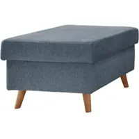 P&b Hocker Valentina Blau Struktur