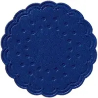 Duni Tissue-Untersetzer, rund Ø 7,5 cm Dunkelblau Mehrlagig, 3000 Stk/Krt (12 x 250 Stk)