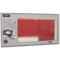 Papstar Starpak 20 Mitteldecken, stoffähnlich, Vlies "soft selection plus" 80 cm x 80 cm bordeaux "Frame"