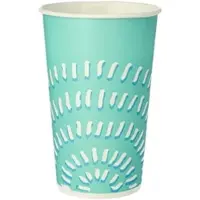 Papstar Starpak 1000 Trinkbecher für Kaltgetränke, Pappe 0,4 l Ø 8,97 cm · 13,5 cm türkis