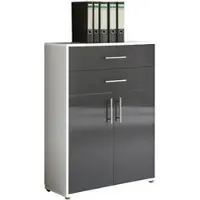 Mid.You Aktenschrank Office Edition Weiß/Anthrazit