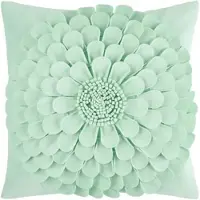 Momax Zierkissen Flora Mintgrün ca. 45x45cm