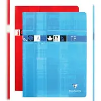 Clairefontaine 5x Praxisarbeitsheft 24x32 cm, 60 Blatt, französische Lineatur Seyès 90g + blanko 125g - Sortiert 3347C