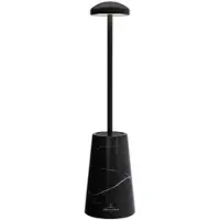 Villeroy & Boch Siena LED-Akkuleuchte-Schwarz/Marmor schwarz-mit LED (2200K/3000K)