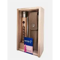 Opinel No 10 mit Korkenzieher / Flaschenöffner in Holzbox