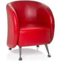 Hjh OFFICE ST. LUCIA | 1-Sitzer - Loungesessel Rot