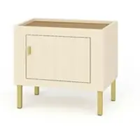 Möbel Kraft Nachtkommode , beige , Maße (cm): B: 48 H: 47