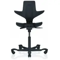 HÅG Bürodrehstuhl Capisco Puls Sitz schwarz, Designer Peter Opsvik, 55x87-115x47-54 cm