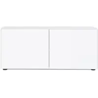 Form1 Kommode Connect MDF weiß matt lackiert H 52 cm 2 Türen 120x52x48