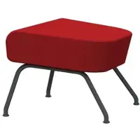 Softline Hocker Havana Filz rot, Designer busk+hertzog, 58x40x48 cm