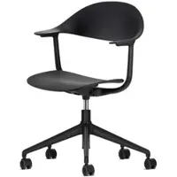 Vitra Bürodrehstuhl Mynt basic dark RE schwarz, Designer Erwan Bouroullec, 63.5x81.5-93.5x53 cm