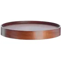 Softline Tablett Drum Nussbaumlaminat braun, Designer Design Team, 7.4 cm