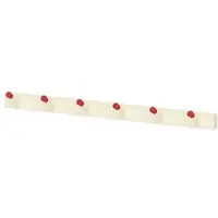 Nils Holger Moormann Garderobe Rechenbeispiel Ahorn rot, Designer Moormann, 7.6x11.5 cm