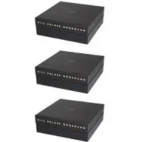 Nils Holger Moormann Archivbox für FNP Regal, 3-er Set Karton schwarz, Designer , 32.5x10.8x34 cm