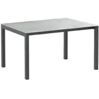 Möbilia Tisch Etna Alpha Tischplatte Betonoptik hellgrau, 160x75x95 cm