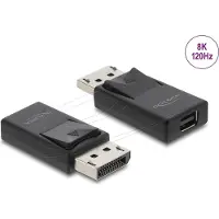 DeLOCK 61074, mini DisplayPort, DisplayPort, Schwarz