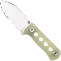 QSP Knife Canary QS141-K1 Stonewashed 14C28N Glow In The Dark, Neck Knife