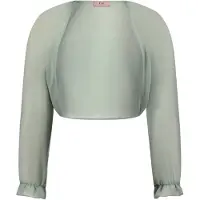 Vera Mont Bolero-Jacke mit gekräuseltem Ausschnitt in Foggy Green | Gr.: 44