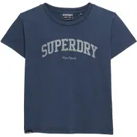 Superdry Print-Shirt "ATH ESS FITTED GRAPHIC TEE" aus Baumwolle und Single Jersey, Slim Fit, mit Rundhalsausschnitt