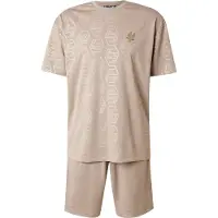 EA7 für Herren. 7M001304_AF13537 Fußball-Set beige (XXL), Lässig, Sportlich, Polyester, Kurzarm