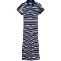 Tommy Hilfiger Women's Lyocell Pique Midi Polo DRS WW0WW48745, Blue, M