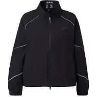 Ulla Popken Damen große Größen Übergrößen Plus Size Trainingsjacke, wasserabweis