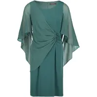 Vera Mont Cocktailkleid "Damen mit Raffung" Ohne Tasche Materialmix