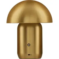 Lyora Design-Tischleuchte Pois Wiederaufladbares Gold