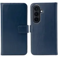 Selencia Samsung Galaxy S26 Hülle - Echtes Leder - - Klapphülle - Blau